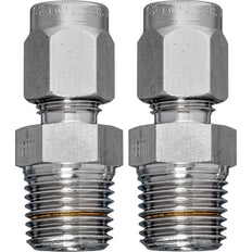 Connecteur de tuyau en laiton 6 mm vers G 1/4'' filetage externe [2 pièces]