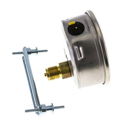 Manomètre à glycérine G1/2 raccord arrière 0 à 0,6 bar 100mm WIKA
