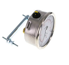 Manomètre à glycérine G1/2 raccord arrière 0 à 0,6 bar 100mm WIKA