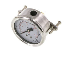 Manomètre à glycérine G1/4 raccord arrière 0 à 0,6 bar 63mm