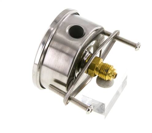 Manomètre à glycérine G1/4 raccord arrière 0 à 0,6 bar 63mm