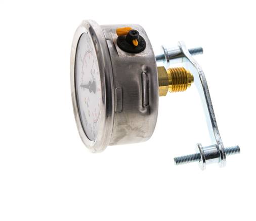 Manomètre à glycérine G1/4 raccord arrière 0 à 0,6 bar 63mm WIKA