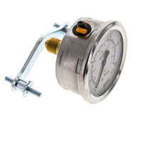 Manomètre à glycérine G1/4 raccord arrière 0 à 0,6 bar 63mm WIKA
