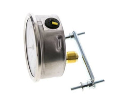 Manomètre à glycérine G1/2 raccord arrière 0 à 1,6 bar 100mm WIKA