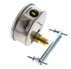Manomètre à glycérine G1/2 raccord arrière 0 à 1,6 bar 100mm WIKA