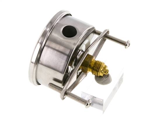 Manomètre à glycérine G1/4 raccord arrière 0 à 1,6 bar 63mm