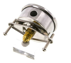 Manomètre à glycérine G1/4 raccord arrière 0 à 1,6 bar 63mm