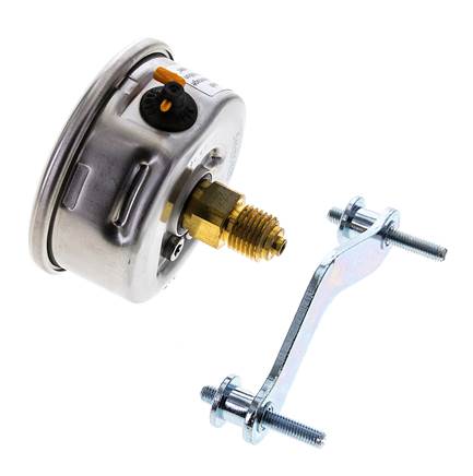 Manomètre à glycérine G1/4 raccord arrière 0 à 1,6 bar 63mm WIKA
