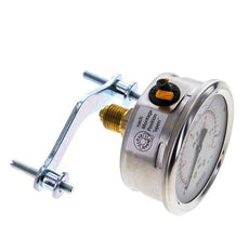 Manomètre à glycérine G1/4 raccord arrière 0 à 1,6 bar 63mm WIKA