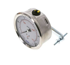 Manomètre à glycérine G1/2 raccord arrière 0 à 1000 bar 100mm WIKA