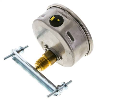 Manomètre à glycérine G1/2 raccord arrière 0 à 1000 bar 100mm WIKA