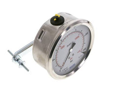 Manomètre à glycérine G1/2 raccord arrière 0 à 1000 bar 100mm WIKA