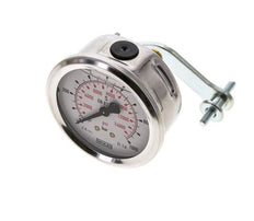 Manomètre à glycérine G1/4 raccord arrière 0 à 1000 bar 63mm WIKA