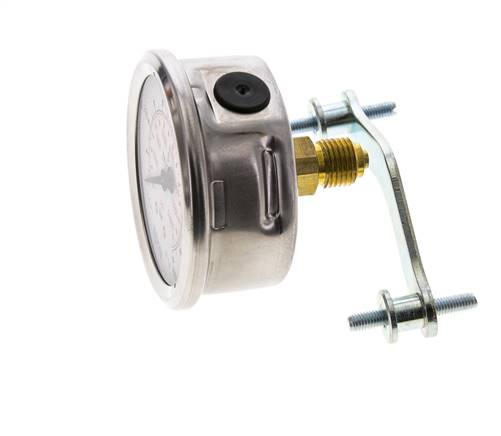 Manomètre à glycérine G1/4 raccord arrière 0 à 1000 bar 63mm WIKA