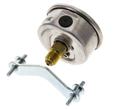 Manomètre à glycérine G1/4 raccord arrière 0 à 1000 bar 63mm WIKA