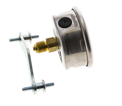 Manomètre à glycérine G1/4 raccord arrière 0 à 1000 bar 63mm WIKA