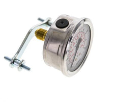 Manomètre à glycérine G1/4 raccord arrière 0 à 1000 bar 63mm WIKA