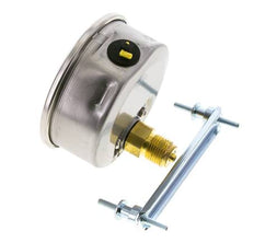 Manomètre à glycérine G1/2 raccord arrière 0 à 100 bar 100mm WIKA
