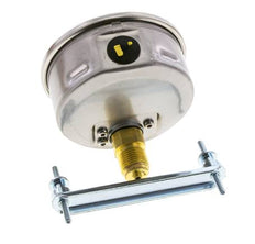 Manomètre à glycérine G1/2 raccord arrière 0 à 100 bar 100mm WIKA