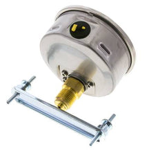 Manomètre à glycérine G1/2 raccord arrière 0 à 100 bar 100mm WIKA