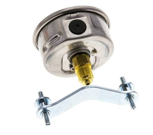 Manomètre à glycérine G1/4 raccord arrière 0 à 100 bar 63mm WIKA