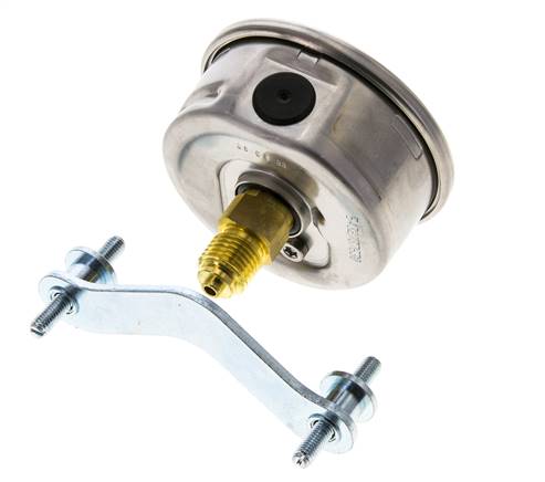 Manomètre à glycérine G1/4 raccord arrière 0 à 100 bar 63mm WIKA