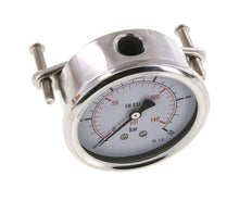 Manomètre à glycérine G1/4 raccord arrière 0 à 10 bar 63mm