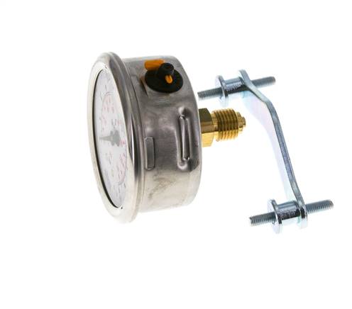 Manomètre à glycérine G1/4 raccord arrière 0 à 10 bar 63mm WIKA
