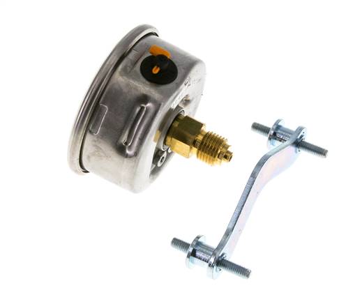 Manomètre à glycérine G1/4 raccord arrière 0 à 10 bar 63mm WIKA