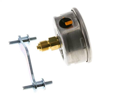 Manomètre à glycérine G1/4 raccord arrière 0 à 10 bar 63mm WIKA