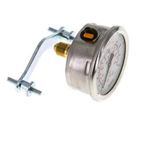 Manomètre à glycérine G1/4 raccord arrière 0 à 10 bar 63mm WIKA