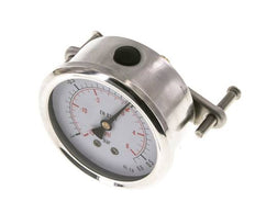 Manomètre à glycérine G1/4 raccord arrière -1 à 0,6 bar 63mm