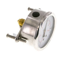 Manomètre à glycérine G1/4 raccord arrière -1 à 0,6 bar 63mm
