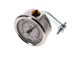 Manomètre à glycérine G1/4 raccord arrière -1 à 0,6 bar 63mm WIKA