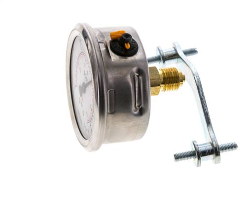 Manomètre à glycérine G1/4 raccord arrière -1 à 0,6 bar 63mm WIKA