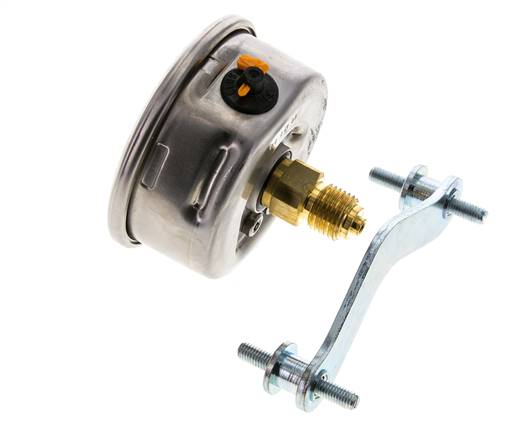 Manomètre à glycérine G1/4 raccord arrière -1 à 0,6 bar 63mm WIKA
