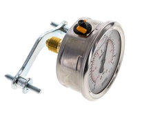 Manomètre à glycérine G1/4 raccord arrière -1 à 0,6 bar 63mm WIKA