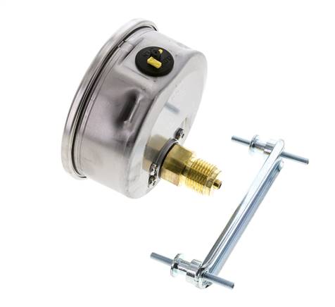 Manomètre à glycérine G1/2 raccord arrière -1 à 1,5 bar 100mm WIKA