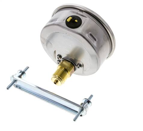 Manomètre à glycérine G1/2 raccord arrière -1 à 1,5 bar 100mm WIKA