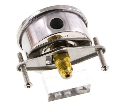 Manomètre à glycérine G1/4 raccord arrière -1 à 1,5 bar 63mm