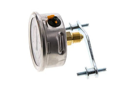 Manomètre à glycérine G1/4 raccord arrière -1 à 1,5 bar 63mm WIKA