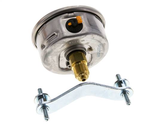 Manomètre à glycérine G1/4 raccord arrière -1 à 1,5 bar 63mm WIKA