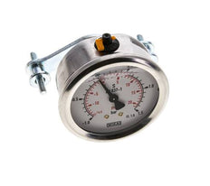 Manomètre à glycérine G1/4 raccord arrière -1 à 1,5 bar 63mm WIKA