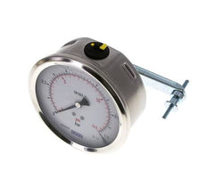 Manomètre à glycérine G1/2 raccord arrière 0 à 1 bar 100mm WIKA