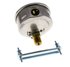 Manomètre à glycérine G1/2 raccord arrière 0 à 1 bar 100mm WIKA