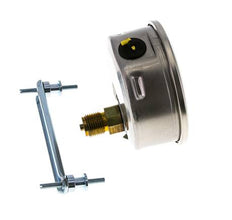 Manomètre à glycérine G1/2 raccord arrière 0 à 1 bar 100mm WIKA
