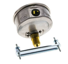 Manomètre à glycérine G1/2 raccord arrière -1 à 0 bar 100mm WIKA