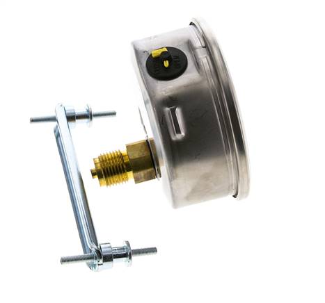Manomètre à glycérine G1/2 raccord arrière -1 à 0 bar 100mm WIKA