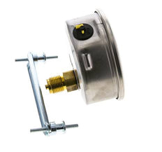 Manomètre à glycérine G1/2 raccord arrière -1 à 0 bar 100mm WIKA