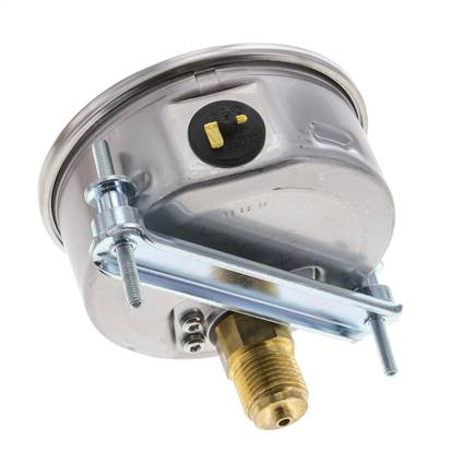 Manomètre à glycérine G1/2 raccord arrière -1 à 15 bar 100mm WIKA